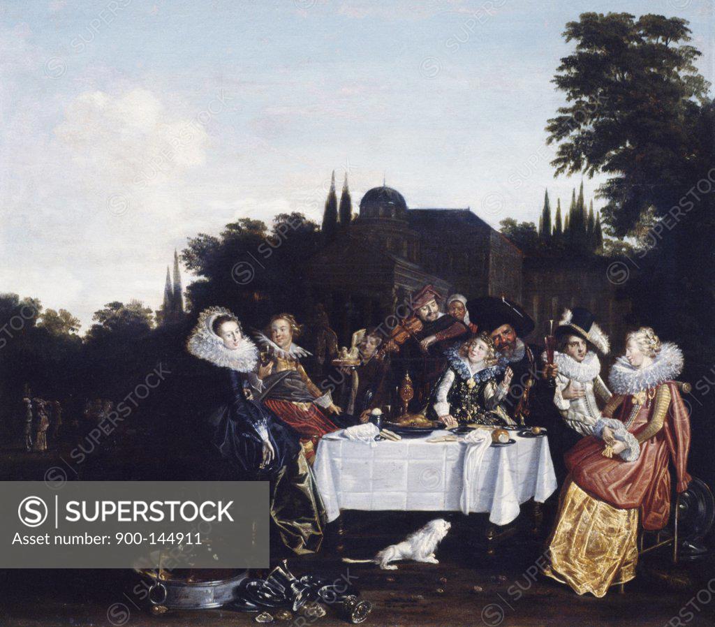Stock Photo: 900-144911 Rural Festival by Dirck Hals, (1591-1656)