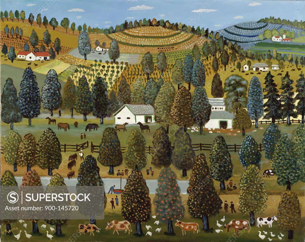 Stock Photo: 900-145720 Fertile Land 1994 Konstantin Rodko (1908-1995 Russian) Oil on canvas