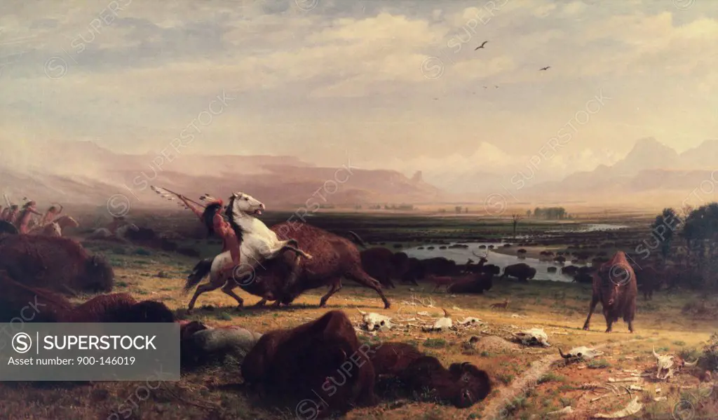 Last of the Buffalo Albert Bierstadt (1830-1902/American)