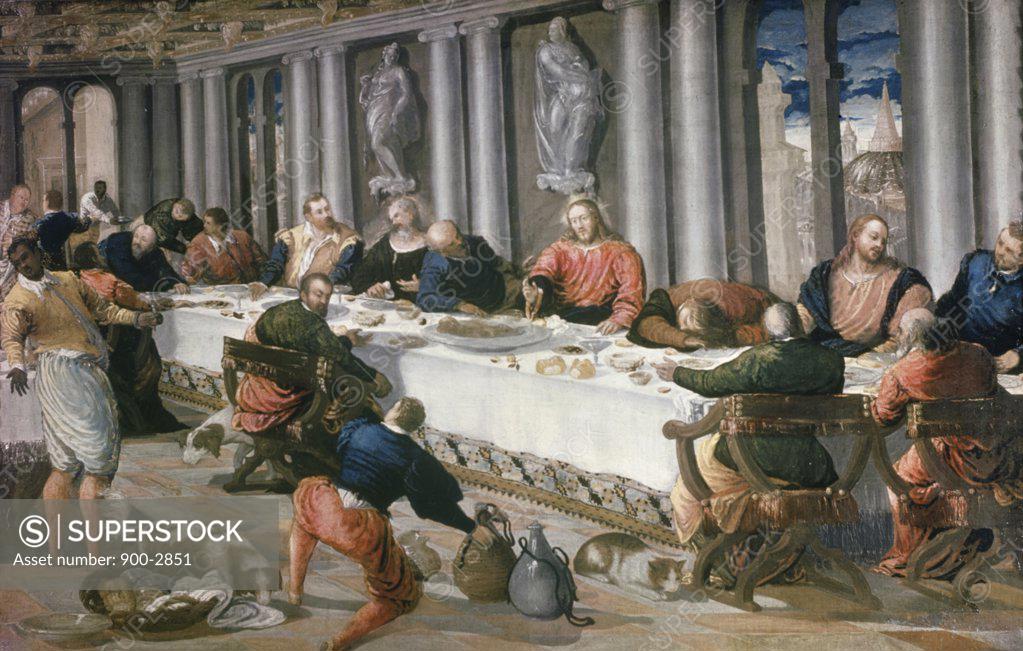 Stock Photo: 900-2851 The Last Supper El Greco (1541-1614/Greek)