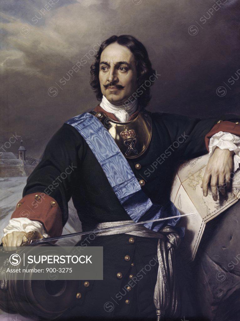 Stock Photo: 900-3275 Peter the Great  Paul Delaroche (1797-1856 French)
