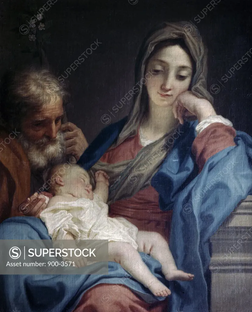 The Holy Family by Benedetto Lutti, (1666-1724)