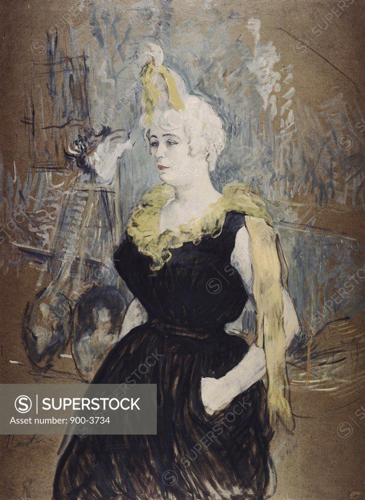 Stock Photo: 900-3734 Cha-U-Kao S.1895 Henri de Toulouse-Lautrec (1864-1901/French) Gould Collection, Cannes, France