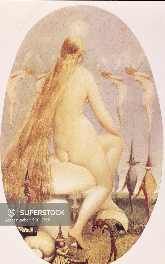 Stock Photo: 900-3969 Fairies by Thomas Heatherley,  (1824-1913)