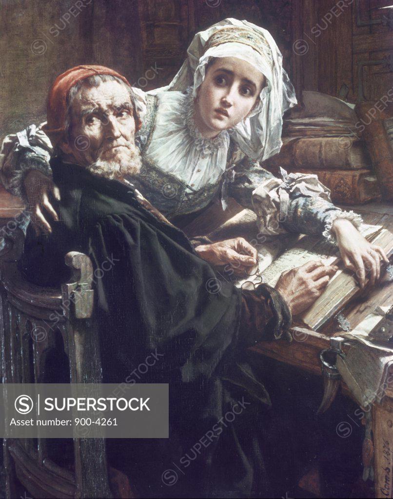 Stock Photo: 900-4261 The Forbidden Book by Charles Ooms, (1845-1900)