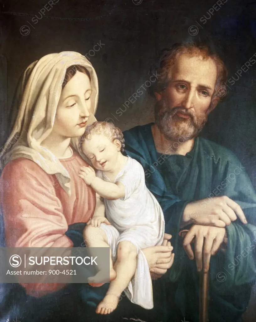The Holy Family by Johann Friedrich Overbeck, (1789-1869)