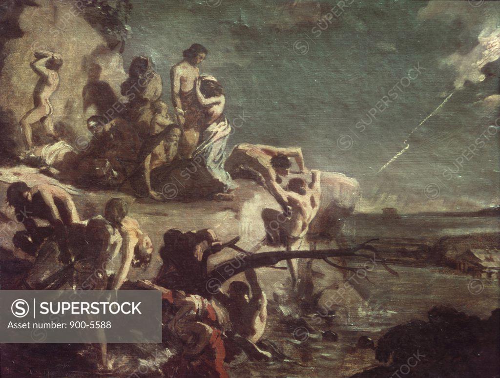Stock Photo: 900-5588 The Deluge by Theodore Gericault, (1791-1824)
