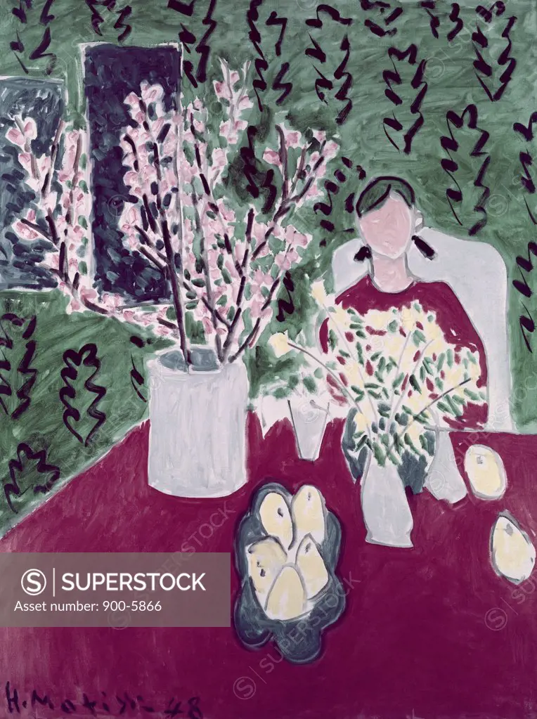 Plum Blossoms' Green by Henri Matisse, 1869-1954 - SuperStock
