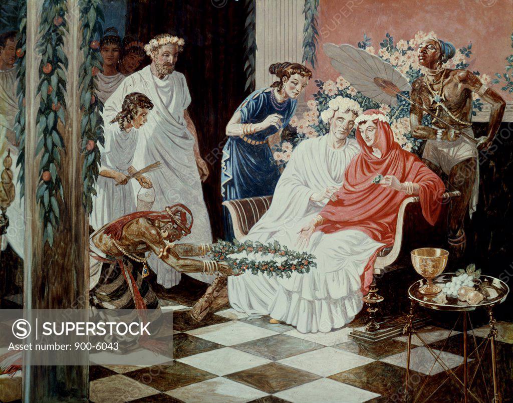 Stock Photo: 900-6043 Wedding in Ancient Rome by Forrest C. Crooks, 1893-1982