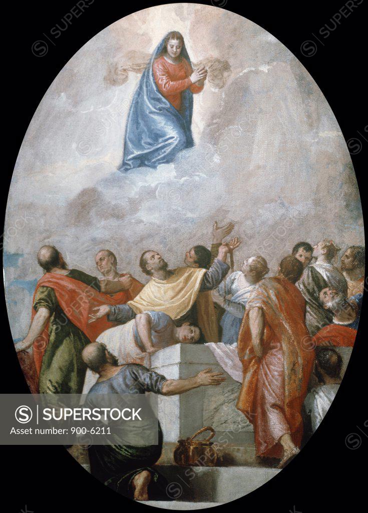 Stock Photo: 900-6211 Assumption of The Virgin by Paolo Veronese, (1528-1588)