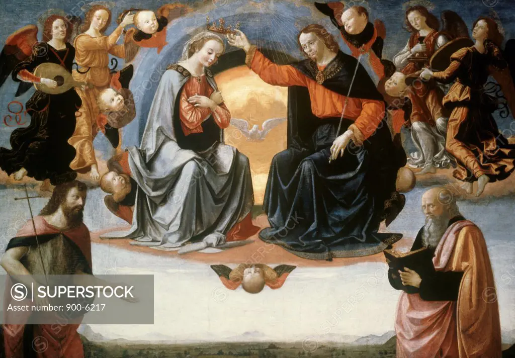 The Coronation of the Virgin  Domenico Ghirlandaio (1449-1494/ Florentine) 