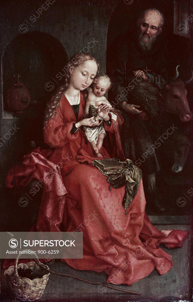 Stock Photo: 900-6259 The Holy Family  Martin Schongauer (ca.1450-1491 German) 