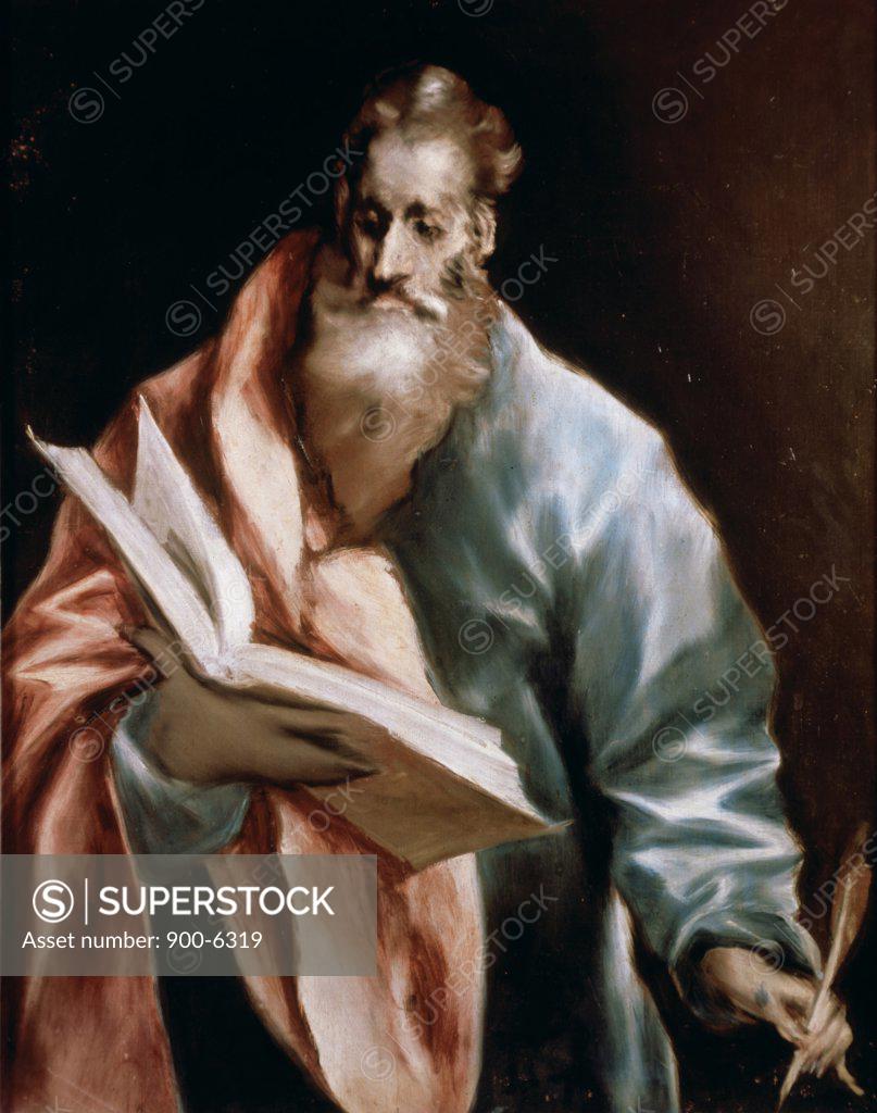 Stock Photo: 900-6319 Saint Matthew El Greco (1541-1614 Greek) 