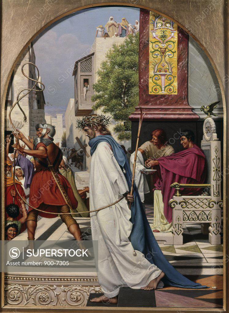 Stock Photo: 900-7305 Pilate Delivering Christ to the People Christen Dalsgaard (1824-1907 Danish) 