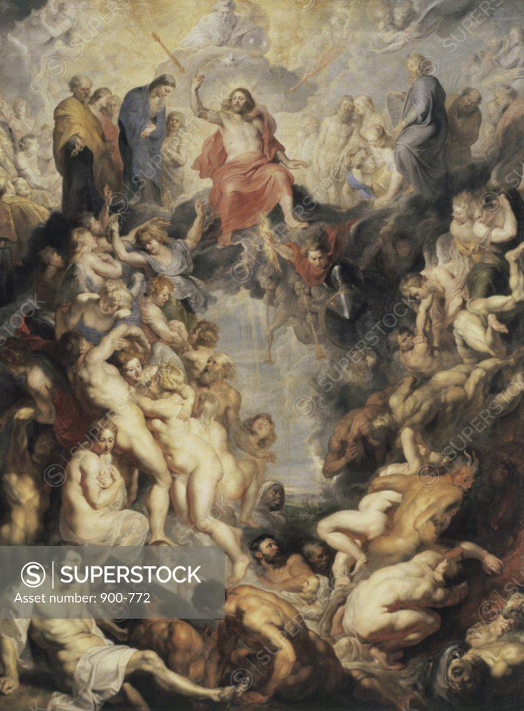 Stock Photo: 900-772 The Last Judgement Peter Paul Rubens (1577-1640/Flemish) Oil on Canvas Alte Pinakothek, Munich, Germany