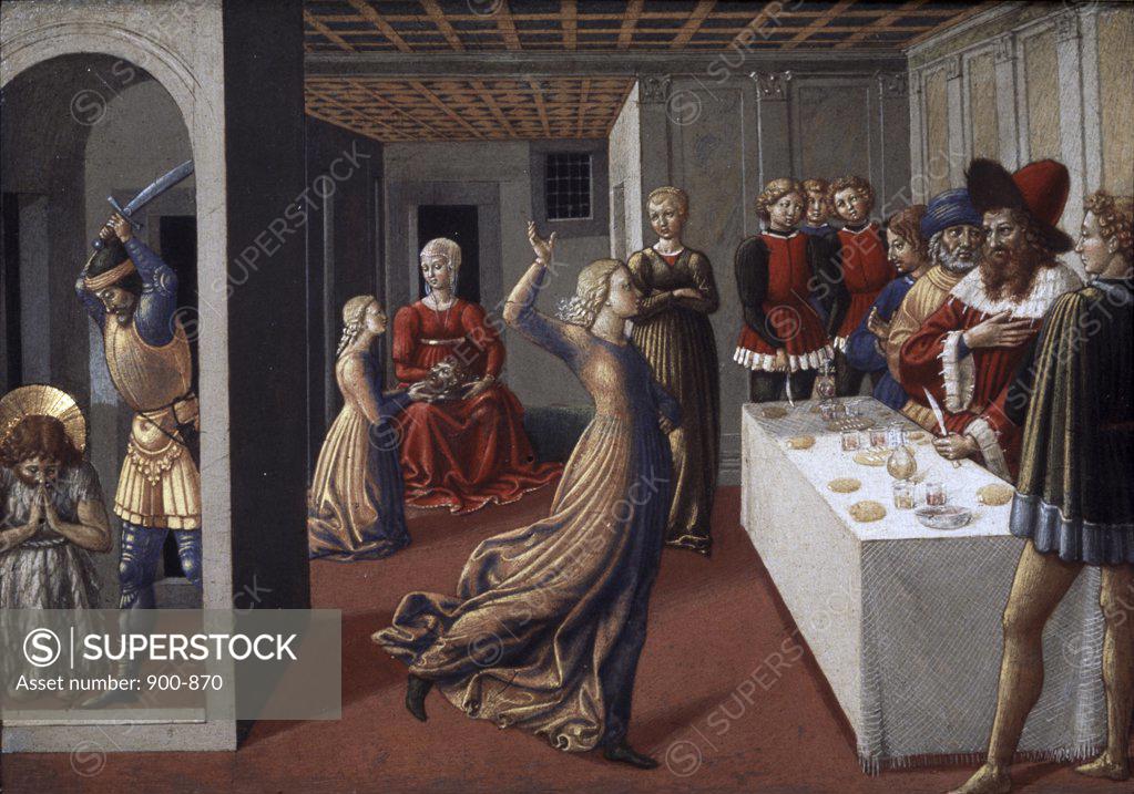 Stock Photo: 900-870 Dance of Salome 1461-62 Benozzo Gozzoli (1420-1497 Italian) National Gallery of Art, Washington, D.C