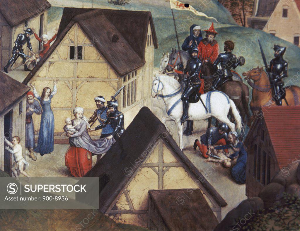 Stock Photo: 900-8936 The Slaughter of the Innocents Hans Memling (ca.1433-1494/Netherlandish) 