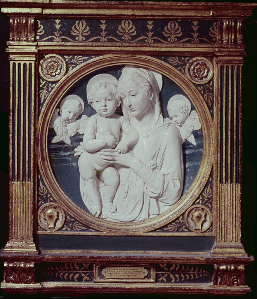 Madonna & Child with Cherubs, Andrea Della Robbia (1435-1525/Italian), National Gallery of Art, Washington D.C.