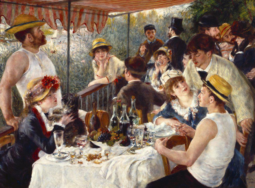 Luncheon of the Boating Party  1881 Pierre Auguste Renoir (1841-1919 French)  Oil on canvas  Phillips Collection, Washington D.C., USA