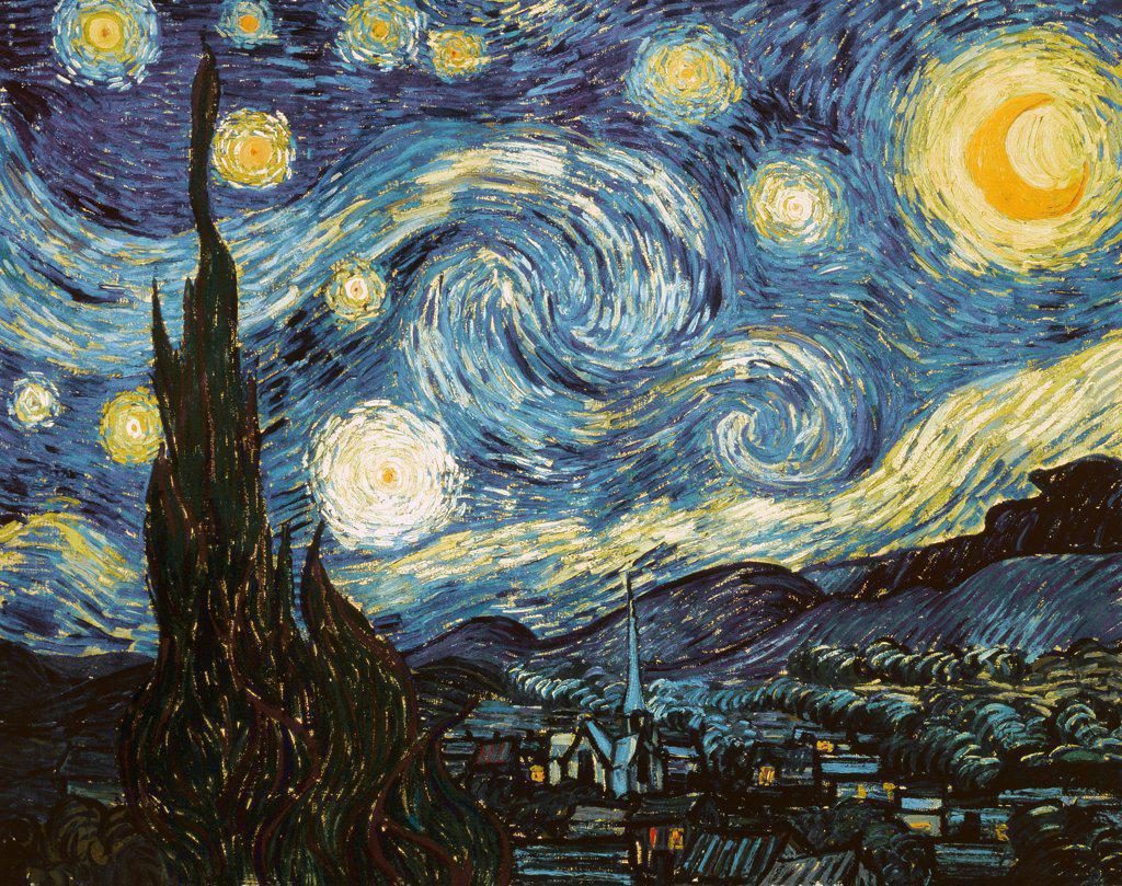 Starry Night 1889 Vincent van Gogh (1853-1890/Dutch) Oil on canvas 