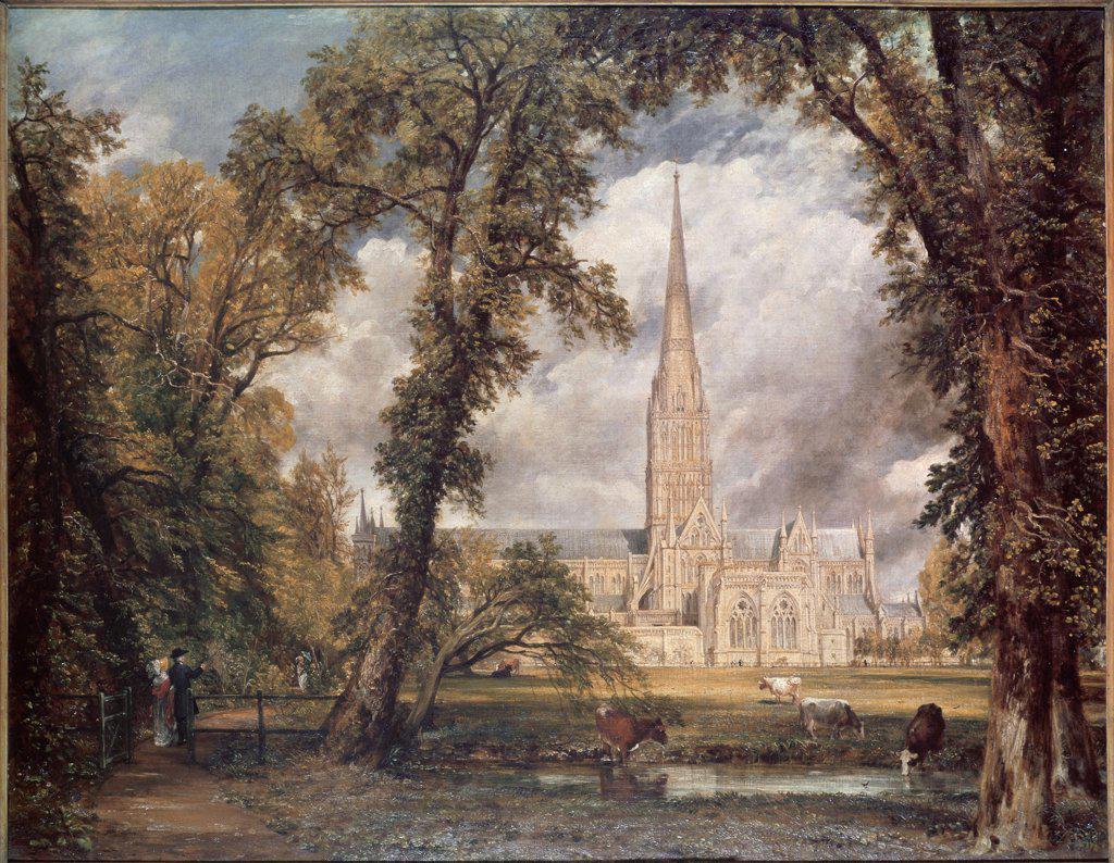 Salisbury Cathedral 1826 John Constable (1776-1837 British) Oil on canvas Frick Collection, New York City