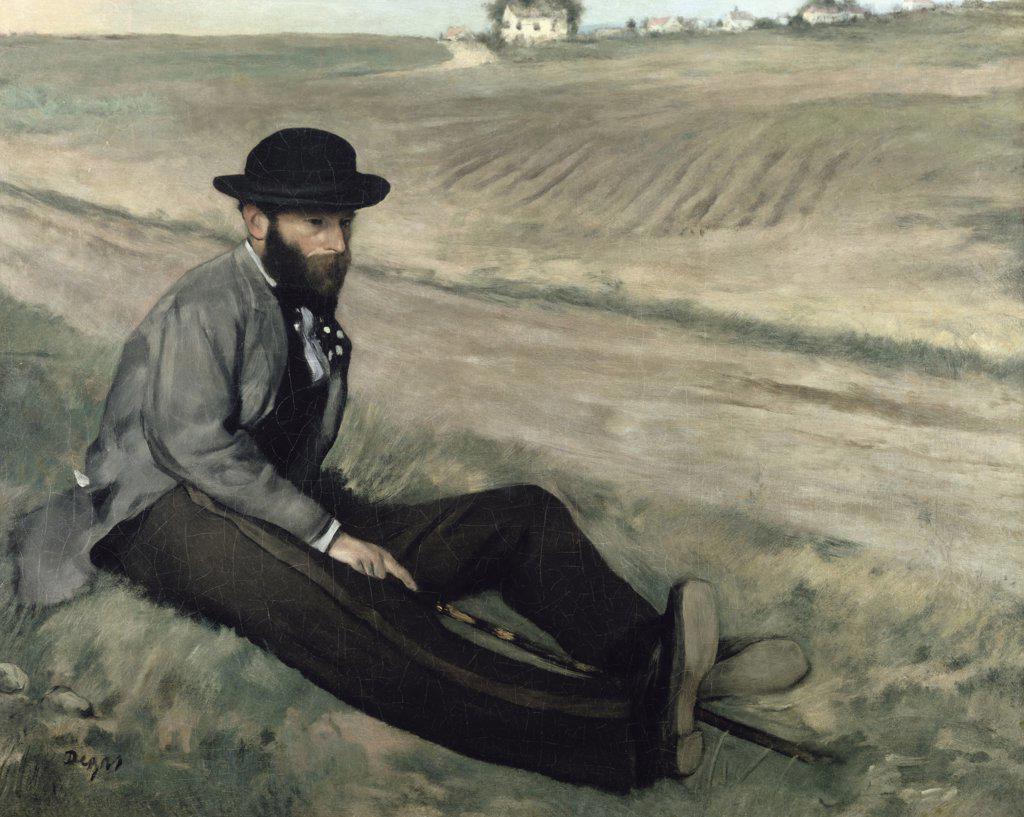 Portrait of Eugene Manet Edgar Degas (1834-1917 French) 