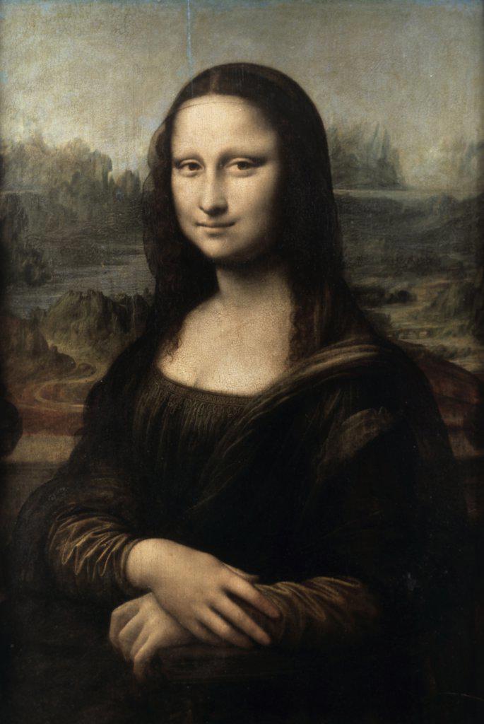 Mona Lisa C.1503-5 Leonardo da Vinci (1452-1519 Italian) Oil On Wood Panel Musee du Louvre, Paris, France