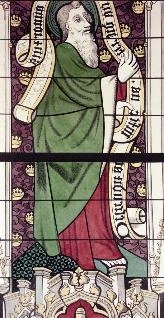 Apostle Thomas,  stained glass,  13th century