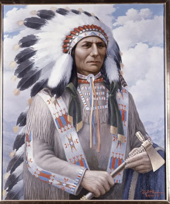 Chief Crazy Horse by Robert Ottokar Lindneux, 1871-1970