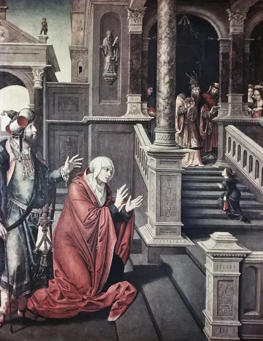Presentation of Mary in the Temple  Bernaert van Orley (ca.1491-1541 Flemish) 