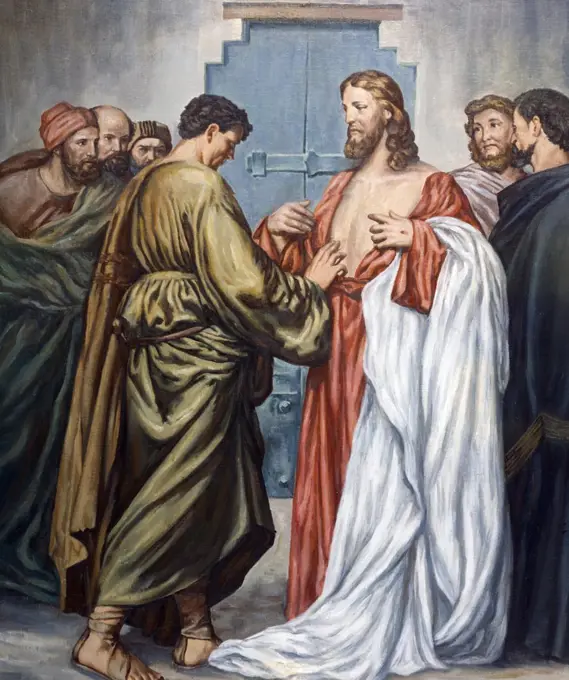 Unbelieving Thomas by Antonio Ciseri, (1821-1891)