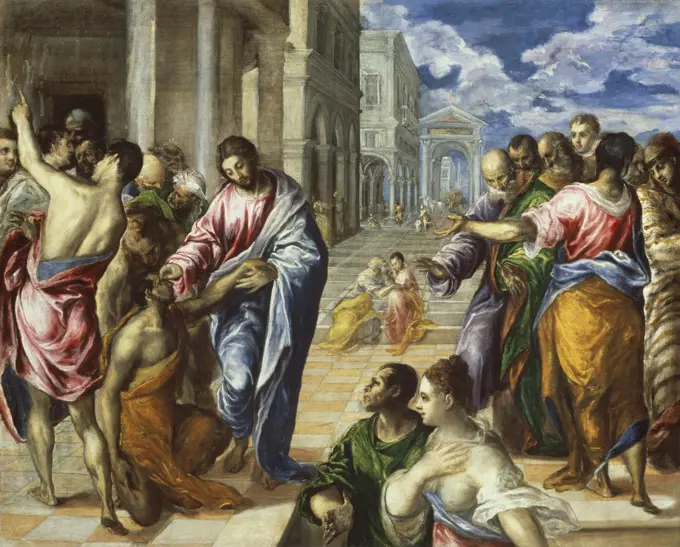 The Miracle of Christ Healing the Blind El Greco (1541-1614/Greek) Oil on Canvas Metropolitan Museum of Art, New York City