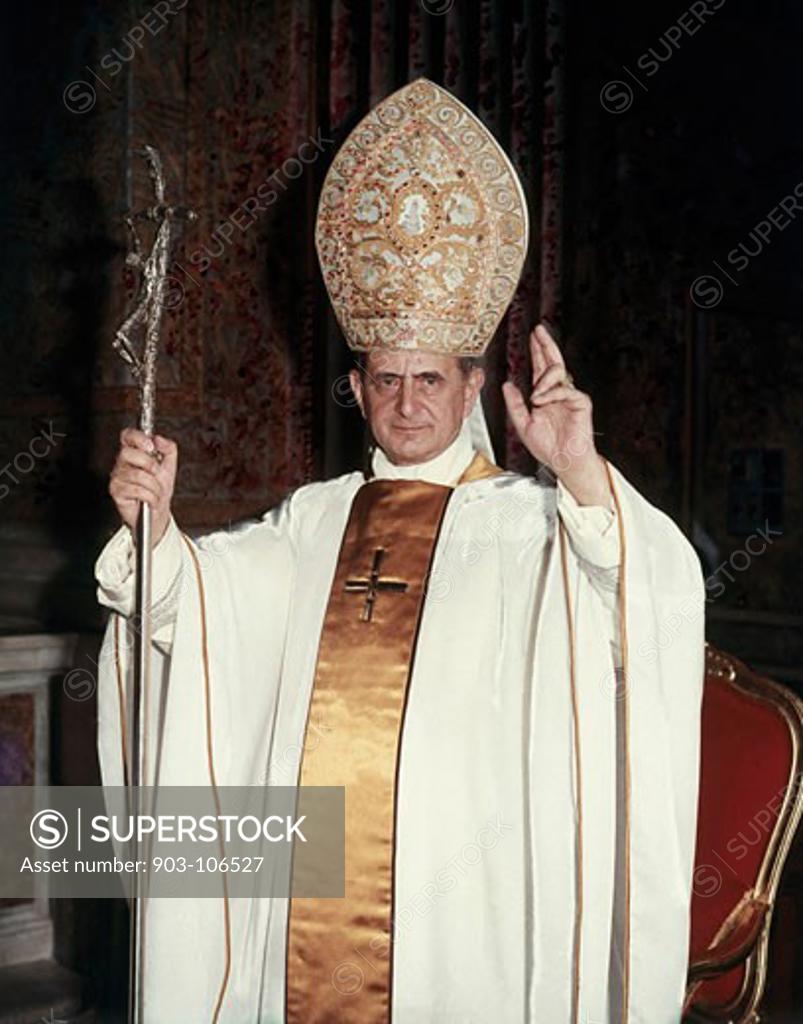 Stock Photo: 903-106527 Pope Paul VI, (1897-1978), Roman Catholic Pope, (1963-1978)