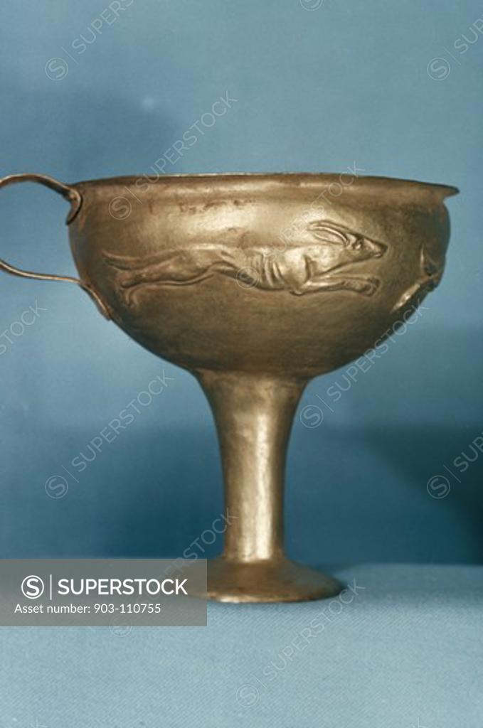 Stock Photo: 903-110755 Mycenaean Gold Cup Greek Art