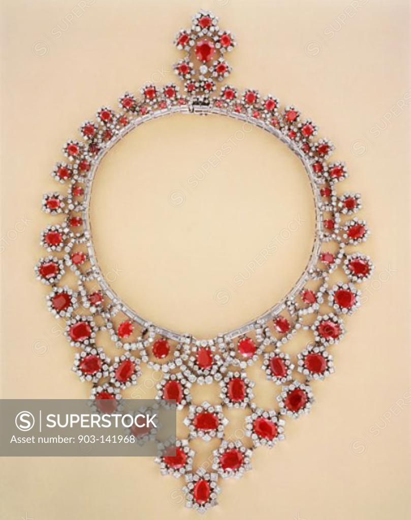 Stock Photo: 903-141968 Ruby And Diamond Necklace