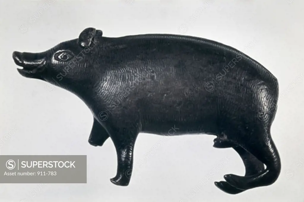 Bronze Boar Iron Age C. 1200 B.C. Artist Unknown Sculpture