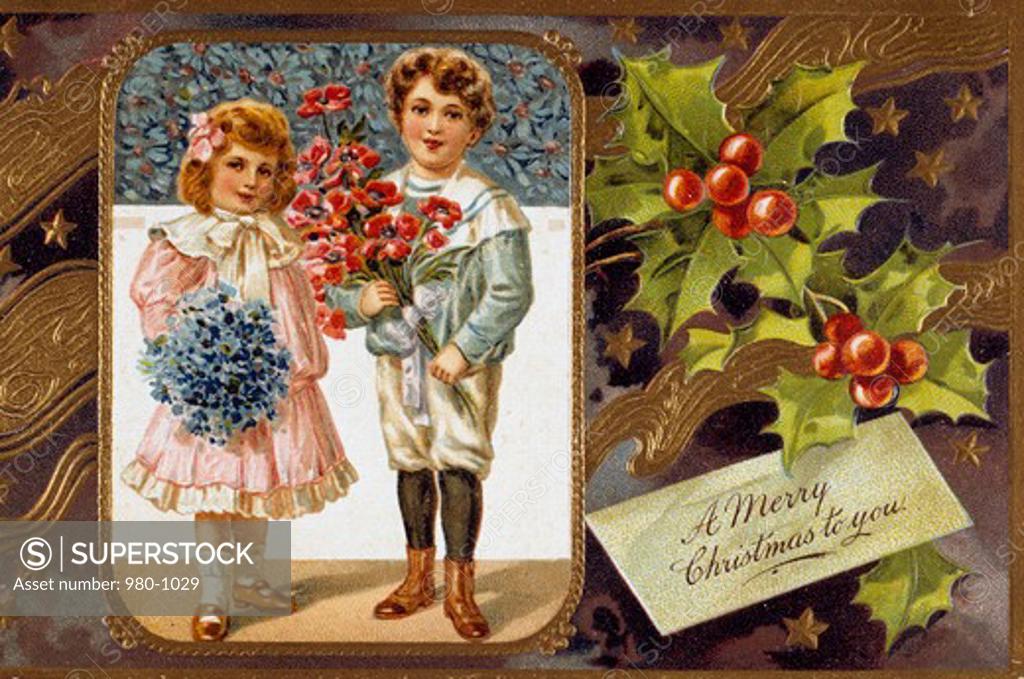 Stock Photo: 980-1029 A Merry Christmas to You Nostalgia Cards