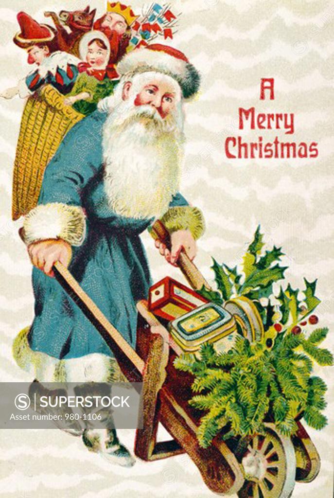 Stock Photo: 980-1106 Merry Christmas, Nostalgia Cards, 1900