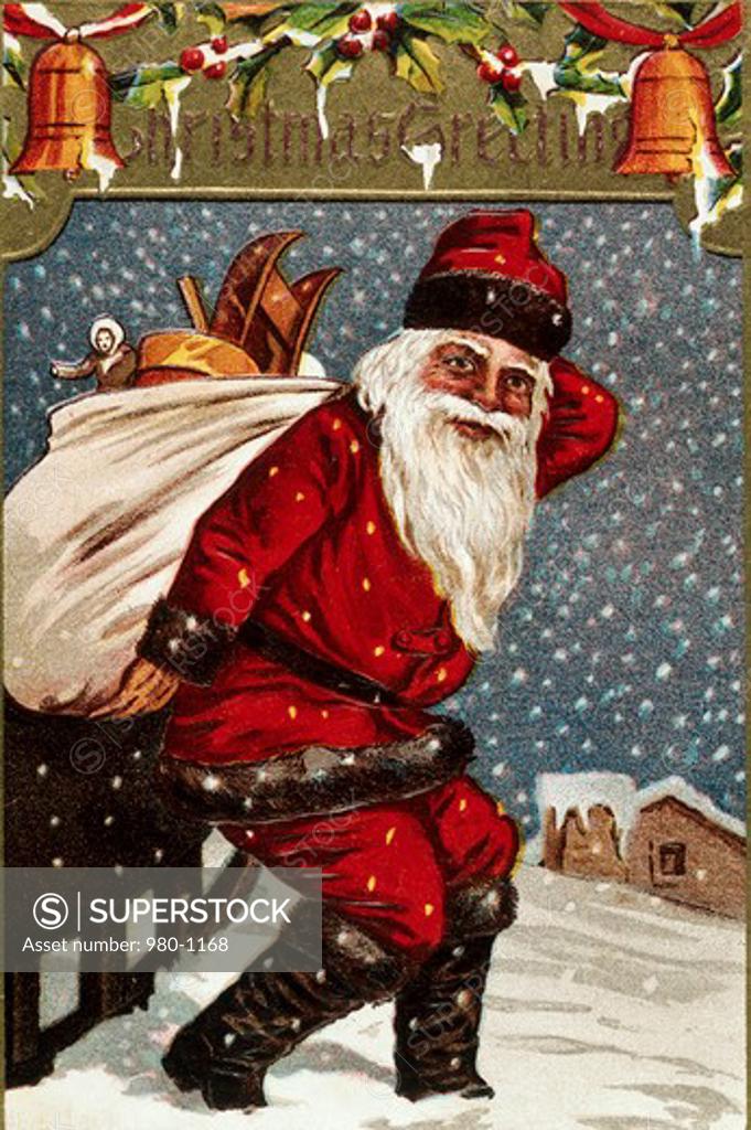 Stock Photo: 980-1168 Christmas Greetings Nostalgia Cards 