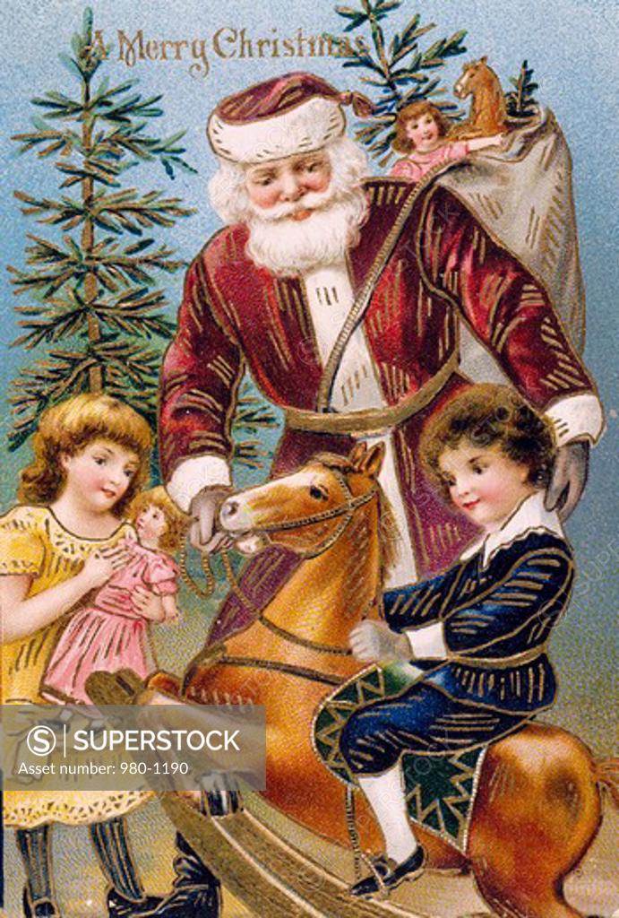 Stock Photo: 980-1190 Merry Christmas, Nostalgia Cards