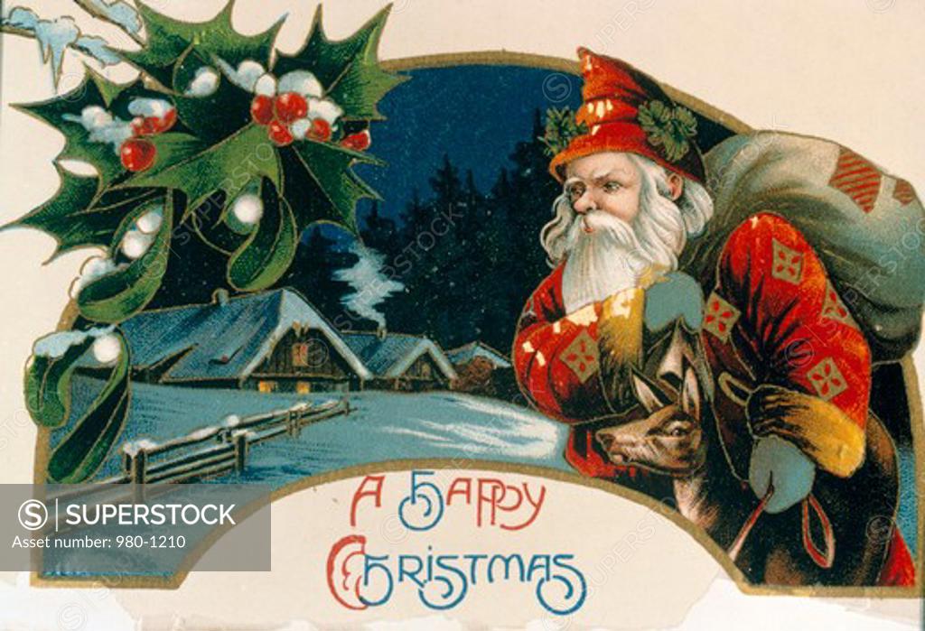 Stock Photo: 980-1210 Happy Christmas, Nostalgia Cards