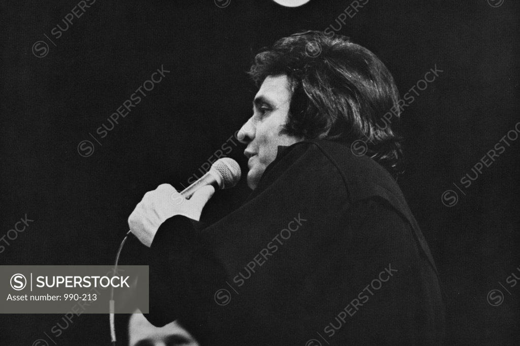 Stock Photo: 990-213 Johnny Cash American Singer and Songwriter (1932-2003) 
