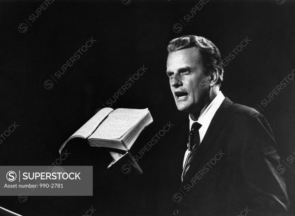 Stock Photo: 990-2781 Billy Graham, Christian Evangelist, born 1918