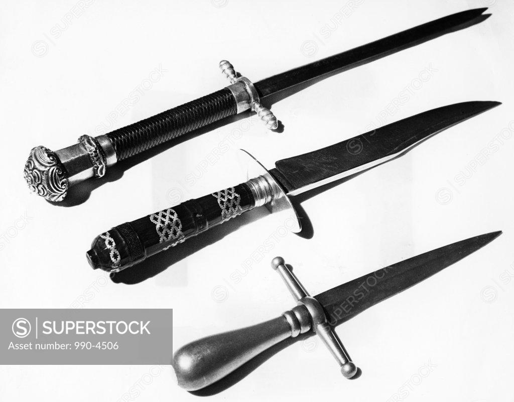 Stock Photo: 990-4506 Close-up of daggers