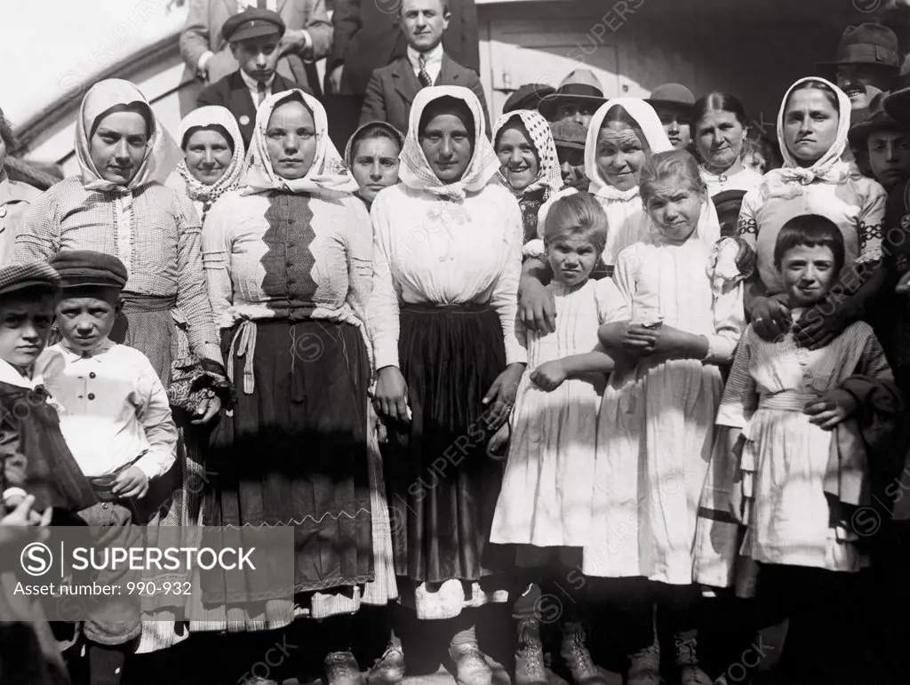 Polish immigrants traveling to the USA, SS La Touraine