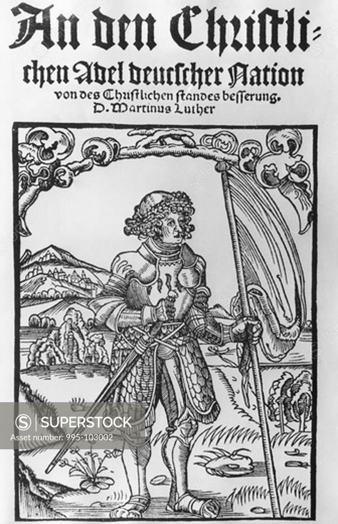Stock Photo: 995-103002 Martin Luther: Defiant Monk, unknown artist, illustration