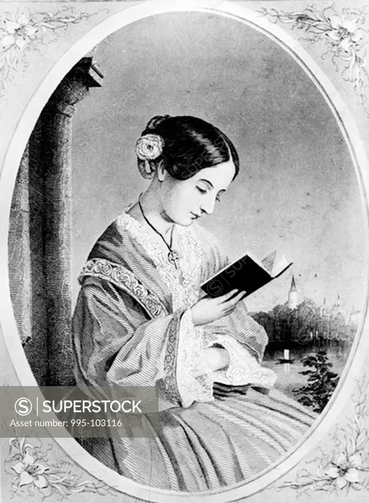 Portrait of Florence Nightingale by Juan Buckingham Wandesforde, (1817-1902)