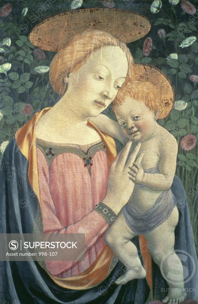 Stock Photo: 998-107 Madonna & Child  ca. 1450  Domenico Veneziano (ca. 1400-1461Italian)