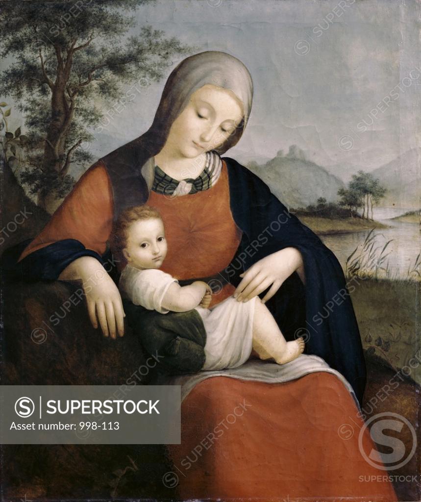Stock Photo: 998-113 Madonna and Child  Otto Siebert (1785-1854/German) Oil on Canvas 