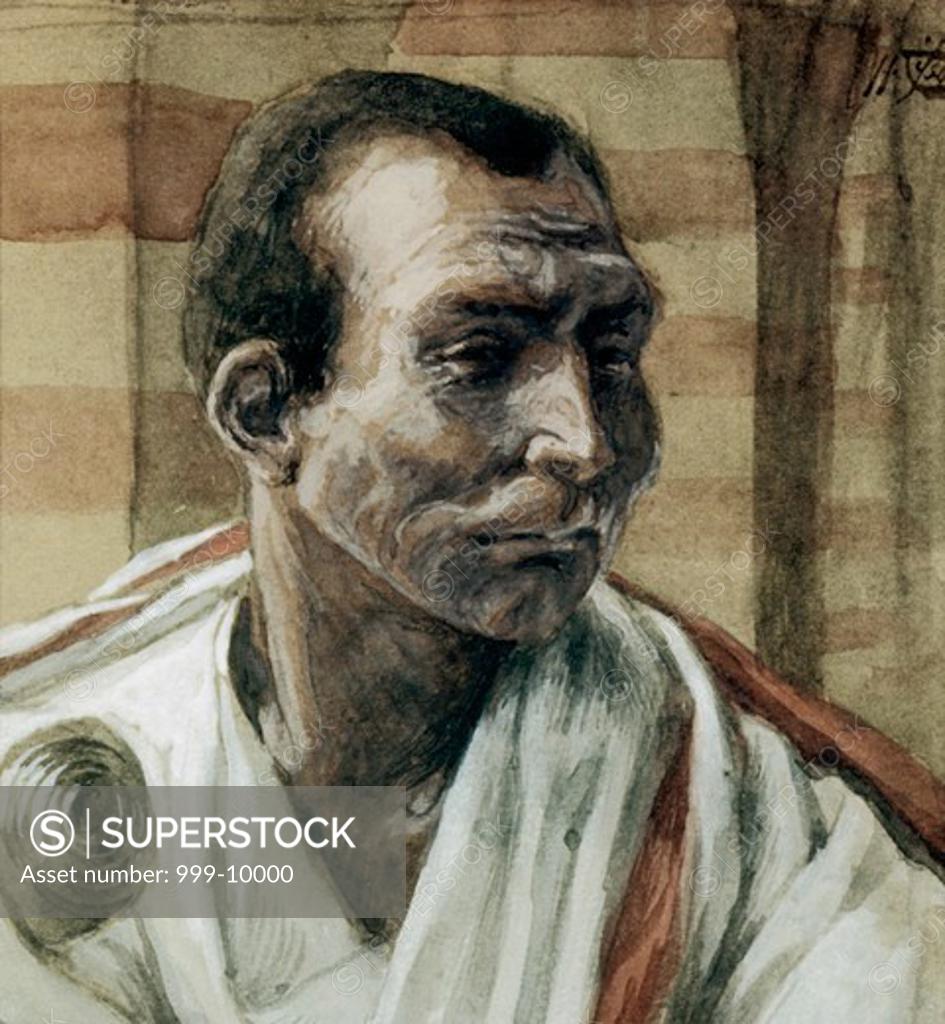 Stock Photo: 999-10000 Portrait Of Pontius Pilate  James Tissot (1836-1902 French) 